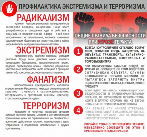 Профилактика терроризма и экстремизма