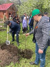 В центральном парке культуры и отдыха проходит акция "Зеленая Башкирия"
