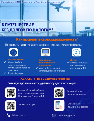 В путешествие - без долгов по налогам!
