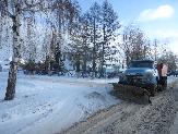 В городе Туймазы  продолжается работы по уборке снега