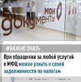Квитанции на уплату налогов можно получить в МФЦ