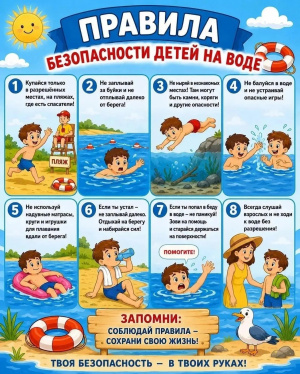 Безопасный отдых у воды – это просто!