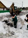Работы расчистке оголовок водопропусных труб
