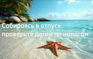 Собираясь в отпуск, проверь долги по налогам